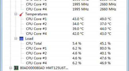 最好用的笔记本温度监控和查看工具 – Open Hardware Monitor