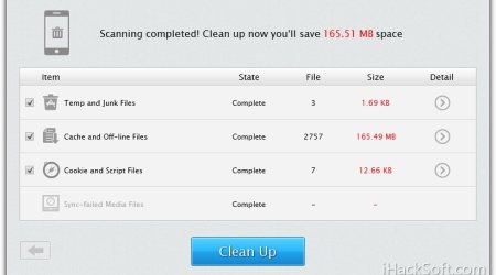 Phoneclean – iPhone垃圾清理，未越狱照样清理（iPad、iTouch等iOS系统）
