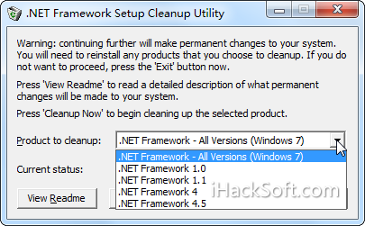 .NET Framework Cleanup Tool – 彻底清理卸载.NET Framework，解决内部错误
