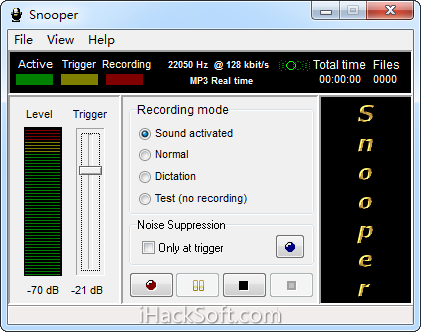 Snooper破解版（原版+注册码） – 给电脑添个秘密录音键