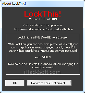LockThis – 给任意程序添加打开密码