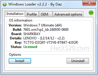 依然是 Windows 7 的激活神器 – Windows Loader 下载