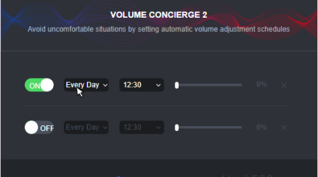 根据设定时间,自动调节音量大小 – Volume Concierge