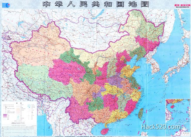 超高清中国地图