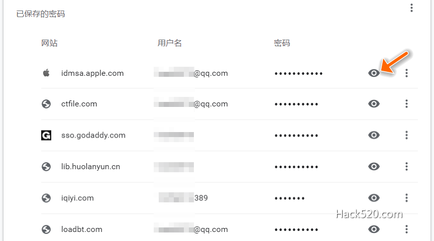 Chrome 明文显示密码