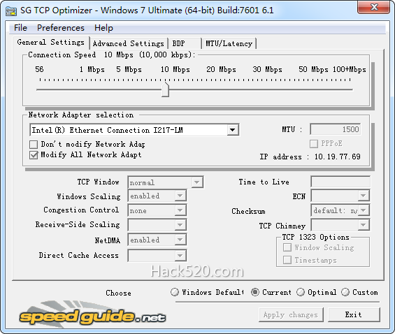 TCP/IP Optimizer