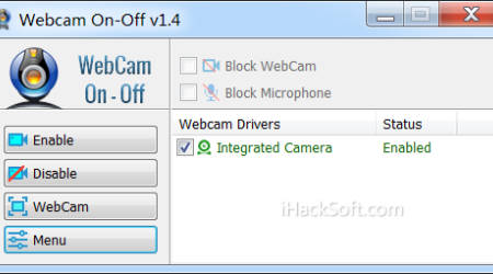 一键关闭或禁用电脑摄像头 – Webcam On-​​Off 最新绿色版